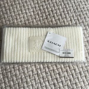 Coach cable knit headband. NWT!